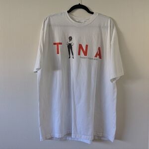 Vintage 1999 90s Tina Turner 24/7 Tour White T-Shirt Adult 2X
